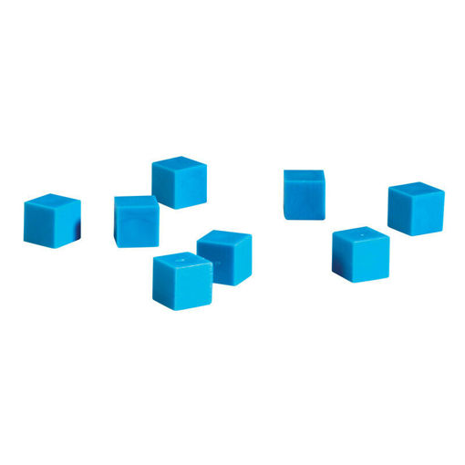 Picture of LEARNING RESOURCES BLUE PLASTIC BASE TEN UNIT SET - 100PCS